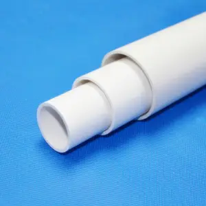 Pipa saluran kawat listrik PVC kualitas tinggi, pipa saluran listrik saluran kawat kaku tahan panas UV