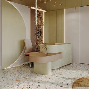 Mobiliário de Loja de Beleza com Cores de Baixa Saturação, Cadeira de Beleza Personalizada, Balcão Personalizado para Salão de Beleza, Direto da Fábrica - Product Image 4