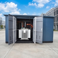 Poste de transformateur compact à faible bruit 11kV 800kVA 1000kVA 1600kVA avec transformateur immergé pour centre commercial