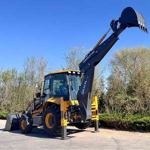 Precio de Fábrica, Retroexcavadora 4x4 de 85kW Diésel con Certificación CE, Cucharón Frontal de 1m3, Cargadora Agrícola - Product Image 5