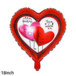 <b>Heart</b> Shaped Printing Valentine's Day Wedding Party Decorations 18 Inches Foil <b>Balloons</b> - Product Image 3