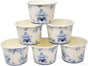 Bicchieri di Carta Biodegradabili Personalizzati con Logo Stampato, Monouso, a Parete Singola, per Alimenti, in Carta Kraft, Misure Personalizzate per <span class=keywords><strong>Gelato</strong></span> - Product Image 2