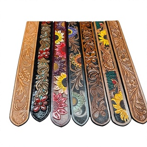 Cinturón de Cuero Vacuno Vintage con Hebilla de Pin y Diseño Cuadrado, Impermeable, 38 cm de Ancho, para Hombre - Product Image 1