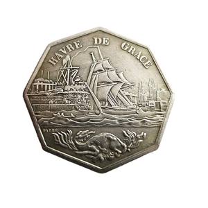 Réplica Octagon Francia Plata Argent <span class=keywords><strong>Jeton</strong></span> Medalla Chambre De Commerce - Product Image 5