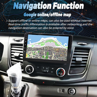 Autoradio multimédia Android 15 ultra-plat avec GPS pour Ford Transit T250 2022, stéréo Bluetooth CarPlay