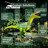 Dinosaure animatronique d'intérieur, modèle réaliste grandeur nature personnalisé pour la décoration