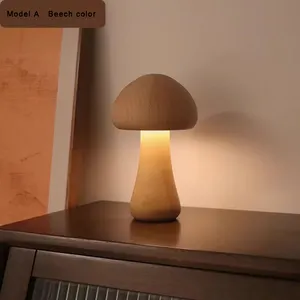 Mushroom LED Night Lamp Creative Table Lamp Bedroom Simple Touch Switch Bedside Night Lamp
