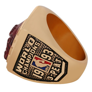 NB A 1993 Bulls <span class=keywords><strong>Jordan</strong></span> Championship Ring Joyería chapada en oro para hombres para bodas Venta al por mayor transfronteriza de fabricantes - Product Image 3