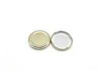 Tapa Metálica de Hojalata de Grado Alimenticio de 53 mm, Libre de BPA, Personalizable en Tamaño, Color y Diseño, a Prueba de Fugas y Niños, de Alta Calidad