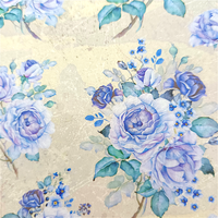 Autocollants décoratifs de haute qualité, étiquettes de roses, étiquettes de fleurs bleues personnalisées pour jardin, autocollants en vinyle PVC, feuilles d'autocollants personnalisables de toutes formes
