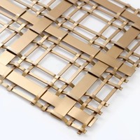 Tuiles décoratives en maille pour plafond moderne, pour système de plafond suspendu