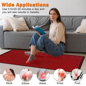 <span class=keywords><strong>Tapis</strong></span> de luminothérapie infrarouge à triple puce pour le corps entier, couverture LED pour la luminothérapie à domicile, le yoga et le bien-être - Product Image 3