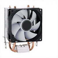 Refroidisseur d'air pour processeur Yuanyang personnalisé, radiateur en cuivre à roulement fluide, LED colorée 3PIN, 25dBA, 1600 RPM, boîtier d'ordinateur, PC de jeu