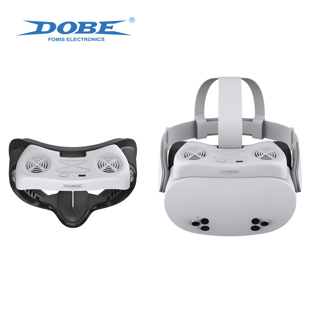 DOBE Compatible with Meta Quest 3S Adjustable VR Cooling Fan Mask Face Cover Eye Mask Game Accessories Factory Direct Supply