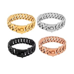 Cadena Cubana Negra y Dorada 	 12 Pulgadas 30 cm de Longitud 	 Collar para Perro 	 Cadena para Perro 	 Collares y Correas para Mascotas - Product Image 4