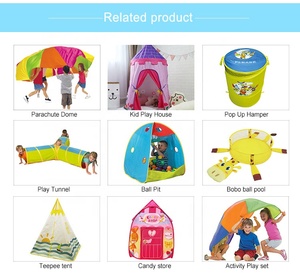 Tùy chỉnh thiết kế di động gấp trẻ em trẻ em bật lên chơi nhà kẹo cửa hàng lều cho cô gái Đồ chơi - Product Image 6
