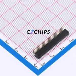 X1321FR-2x25-C43D24 Pin Socket Bent Lead Through Hole,P=1.27mm Connector 2x25P 1.27mm 1.27mm Square Hole - Product Image 1