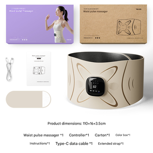 Cinturón Masajeador de Cintura con Pulsos EMS y Microcorriente con Calor para una Recuperación Muscular y Sudoración Deportiva Total - Product Image 2