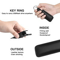 Clés USB les plus vendues à prix abordable, vente en gros de clés USB 32 Go 64 Go avec étui en cuir pour cadeau promotionnel