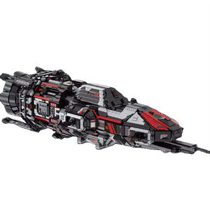 33906 6395PCS Modèle de bateau de guerre Rossinat, fusée spatiale, vaisseau spatial, blocs de construction, décoration de bureau, cadeau pour enfants, ensemble de construction - Product Image 1