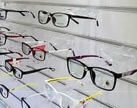Supports d'affichage en plastique transparents Slatwall-compatibles d'Eyewear, unités d'affichage optiques ouvertes de Sunglass