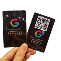 Precio de fábrica PVC plástico NFC Google Review Card con código QR Custom Social Media Review NFC Card Printing
