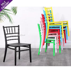 Chaises de banquet de fête en résine plastique de style nouveau, chaises empilables Chiavari pour enfants - Product Image 6
