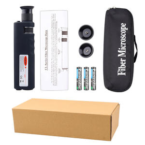 LED照明ファイバーエンドフェイテスターレーザー安全フィルター付きCLシリーズ400Xハンドヘルド光ファイバー検査顕微鏡 - Product Image 6