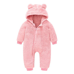 <span class=keywords><strong>Orsacchiotto</strong></span> <span class=keywords><strong>tutina</strong></span> per bambini tute per dormire in pile personalizzate neonata con orecchie da donna <span class=keywords><strong>tutina</strong></span> con tuta spessa invernale vestiti caldi per neonati - Product Image 6