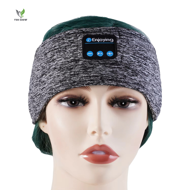 Multifunctional Cotton Sport Wireless Headband with Bluetooth 5.0 Music Masker Sleep Eye Mask