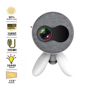 YG220 proyector LED 1200 lúmenes construido en altavoz inteligente proyector 1080P casa teatro película de Comunicación YG221 - Product Image 2