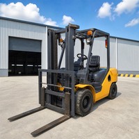 Chariot élévateur à contrepoids diesel industriel de 3 tonnes, mât standard de 3 m pour les opérations logistiques en usine