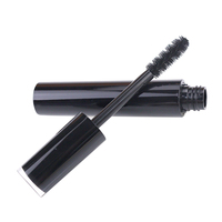 Vente en gros de tubes de mascara vides en PET de 10 ml, ronds et grands, avec logo personnalisé, bouchon à vis et brosse