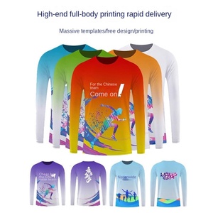 T-shirt à manches courtes à séchage rapide avec impression intégrale, logo personnalisé, léger et respirant pour la course à pied, le marathon, les vêtements de sport et les équipes - Product Image 3