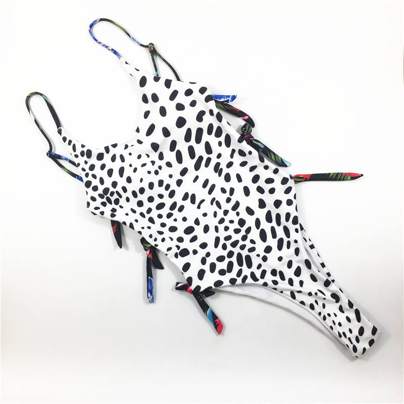 One-piece swimsuit wild leopard printed swimsuit custom swimwear sexy bikini