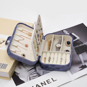 Small Multi-Colour <b>Velvet</b> Jewellery <b>Boxes</b> for Earrings & Rings <b>Storage</b> Solution for Souvenirs & Gifts - Product Image 5