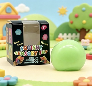 <b>Macaron</b> Round Stress Relief Squeeze Ball Soft Sensory Fidget Toy for Kids Adults Home Office and Travel Use - Product Image 3