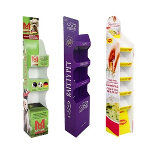 ชั้นวางสินค้าสัตว์เลี้ยงแบบตั้งพื้น POP ทำจากกระดาษลูกฟูกสั่งทำพิเศษ ชั้นวางแสดงสินค้าจากกระดาษแข็ง - Product Image 1