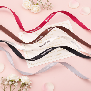 Nastro in Raso da 1 cm a 4 cm Personalizzato all'Ingrosso dalla Fabbrica, 196 Opzioni di Colore, Nastro in Raso Stampato, Grosgrain, Rotolo di Nastro Regalo - Product Image 5