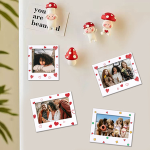 Marco de fotos magnético de plástico DIY para fotos de 5 pulgadas (Pola/Ancho/5 pulgadas de ancho), marco de fotos <span class=keywords><strong>digital</strong></span> grande con múltiples patrones para refrigerador - Product Image 1