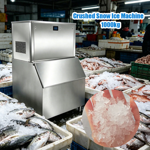 YISO Factory Direct 1000kg/24h Energy Saving Catering Super Large <b>Ice</b> Storage Commercial Granular Snow <b>Ice</b> <b>Maker</b> for Food Stores - Product Image 3