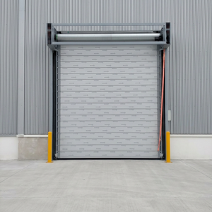 Vente directe - Porte rapide spirale extérieure intelligente - Porte industrielle isolée à haute vitesse - Porte à enroulement rapide en aluminium - Product Image 1