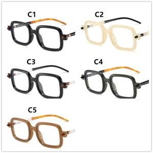 Retro <span class=keywords><strong>Blu</strong></span> <span class=keywords><strong>Ray</strong></span> Gafas Anti Luz Azul para Mujeres Señoras Pequeño Rectángulo Simple Pc Gris Optica 2025 - Product Image 6