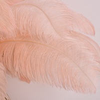Lampe de sol moderne en plumes de cuivre pour décoration d'hôtel