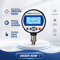 Manomètre numérique HSIN685 OEM haute précision 0,05 % F.S. en acier inoxydable à montage inférieur – Instruments de mesure de pression standard