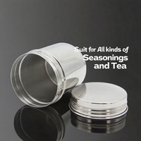 Accessoires de cuisine Tamis à matcha Boîte à thé en acier inoxydable avec couvercle pour thé en poudre et café