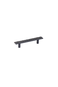 Stijlvol geribbeld design matzwarte zinklegering 96mm keukenkast lade OEM fabriek hoge kwaliteit duurzaam milieuvriendelijk meubilair - Product Image 2