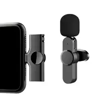 Prix de gros populaire Microphone sans fil 2.4GHz petit Lavalier Mini Microphone extérieur enregistrement sans fil micro pour iPhone