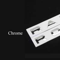 Emblème de voiture en lettres chromées noires ABS pour Range Rover, badge de coffre, calandre avant, couvercle de capot, accessoires autocollants pour Range Rover