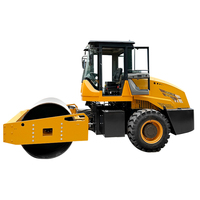 Compacteur routier robuste pour l'industrie de la construction, 12 tonnes, 14 tonnes, à tambour unique, avec siège, prix